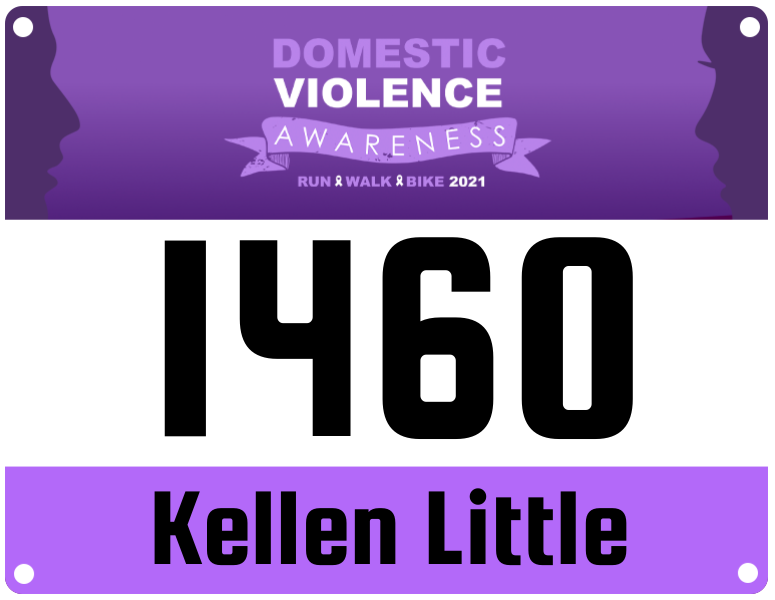 Digital Bib for Domestic Violence Awareness - 5k, 10k, Half Marathon ...