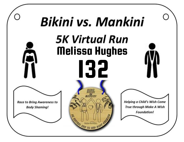 Digital Bib for Bikini vs. Mankini 5K Virtual Run